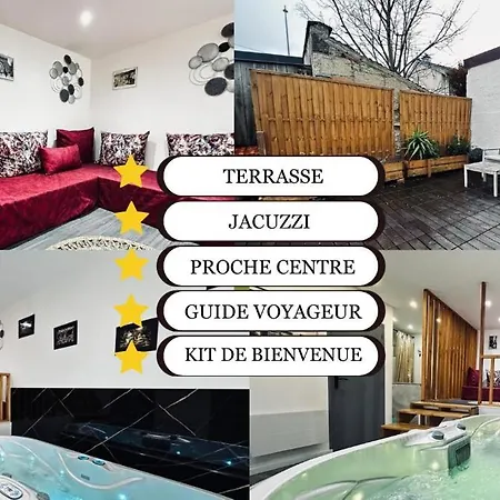 La Detente Marocaine Jacuzzi Et Terrasse Apartment Reims